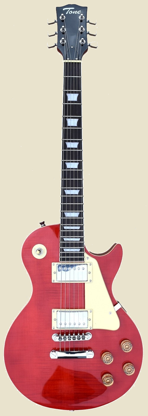 A TONE LESPAUL SHAPED ELECTRIC GUITAR - WINE RED